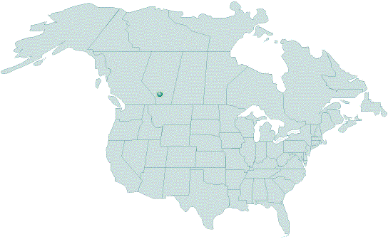 Map with Calgary